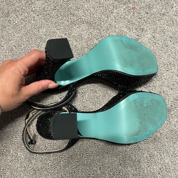 Betsey Johnson Beth Platform Sparkle Heels/Sandals - Picture 4 of 4